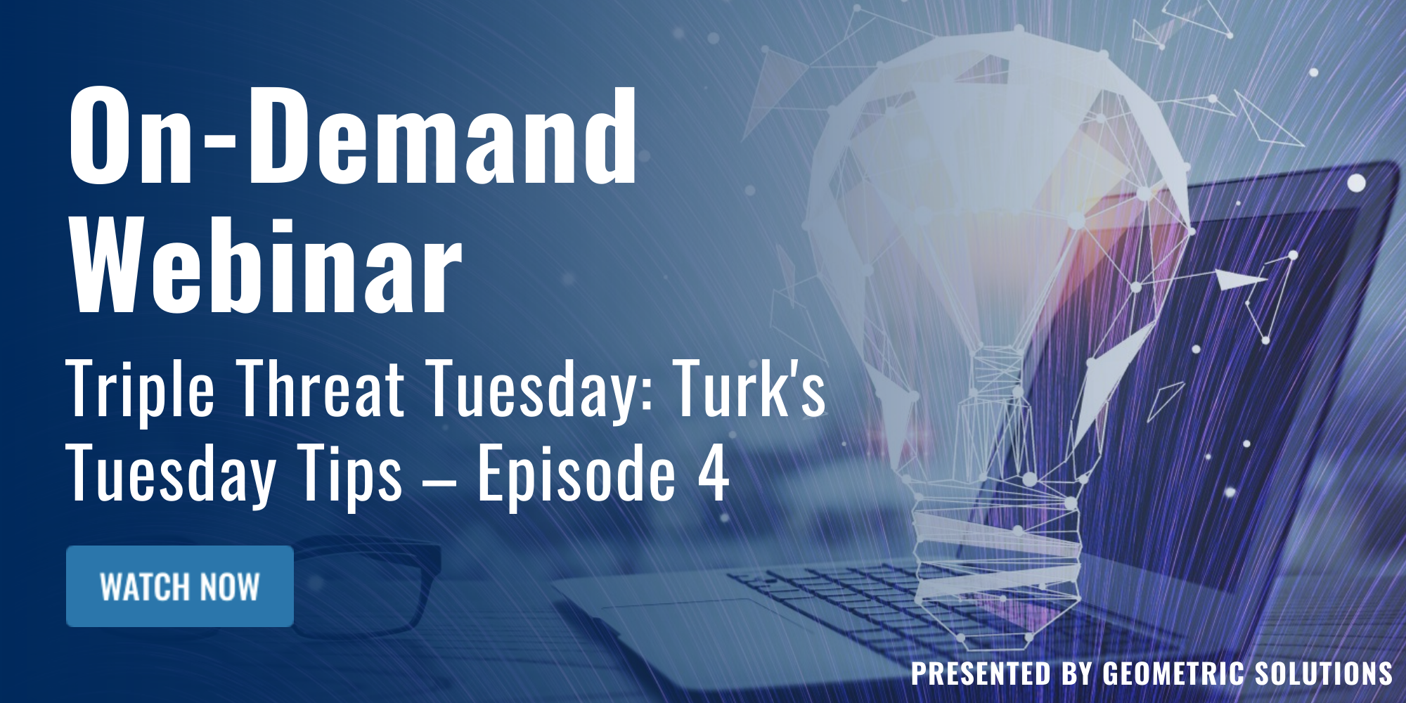 On-Demand Webinar: Triple Threat Tuesday: Turk's Tuesday Tips - Episode 4: Working with Large Assemblies