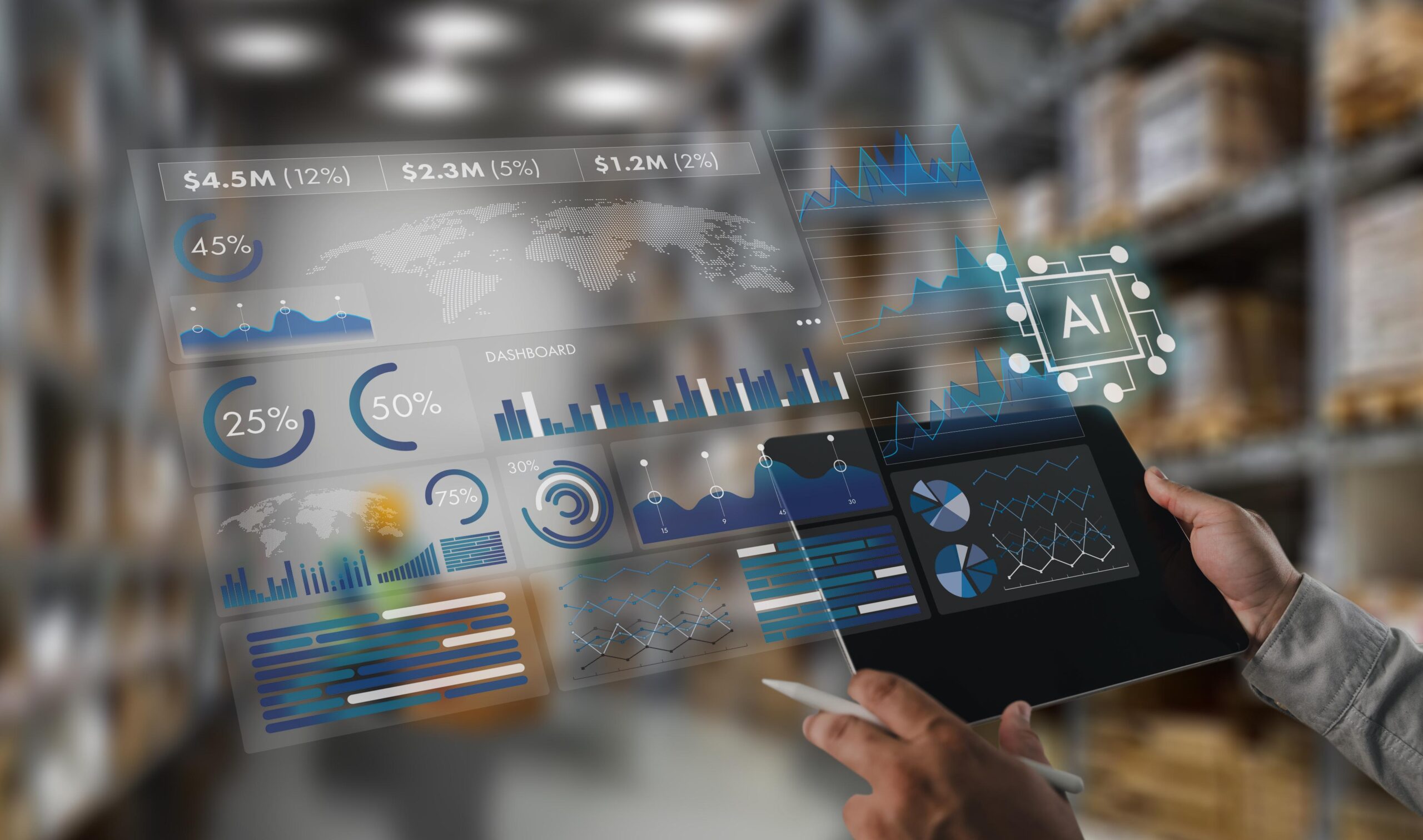 How warehouses are improving productivity with Digital Twins and AI.